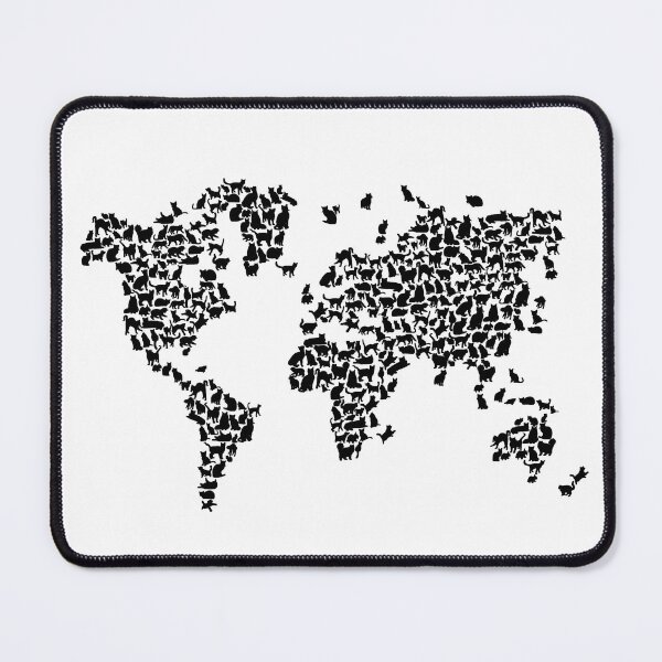 Item preview, Cats World Map designed and sold by InkistPrints.