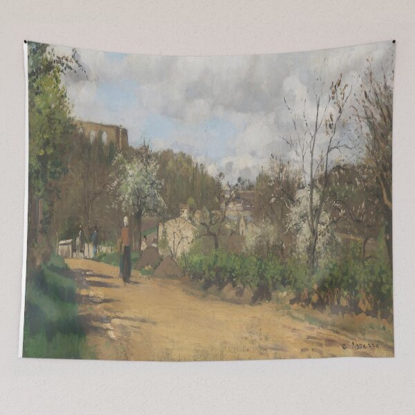 Item preview, Camille Pissarro View from Louveciennes designed and sold by MARWA-STORE.