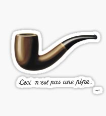 Magritte this is not a pipe Sticker