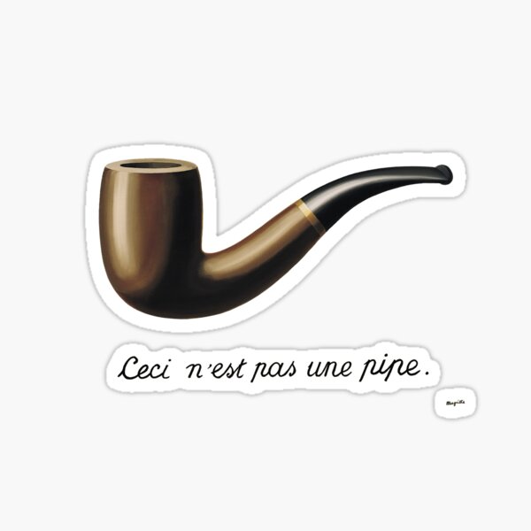 Magritte ce n'est pas une pipe Sticker