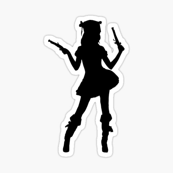 Unique Pirate Captain Hook Hand Silhouette Sticker by CindySupercuts