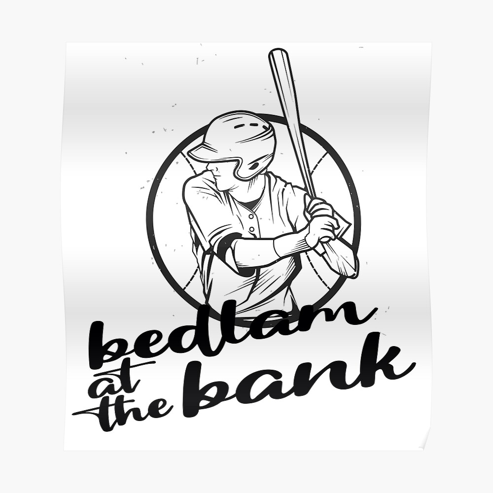 Bryce Harper Bedlam at The Bank Sticker for Sale by Sherif