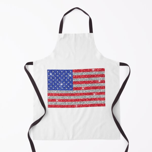 Item preview, American Flag Glitter Sticker designed and sold by Vintage Letter Stickers.