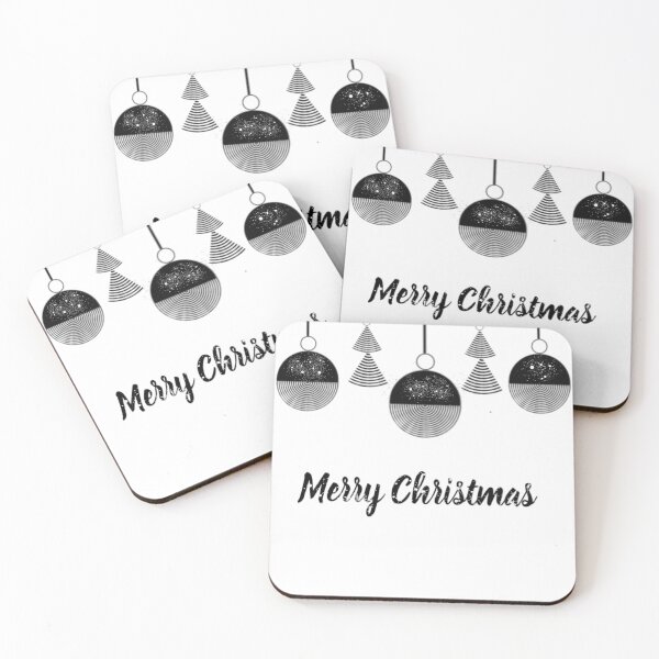 Item preview, Modern Minimalistic Christmas Design In Black designed and sold by Pretty-Bird.