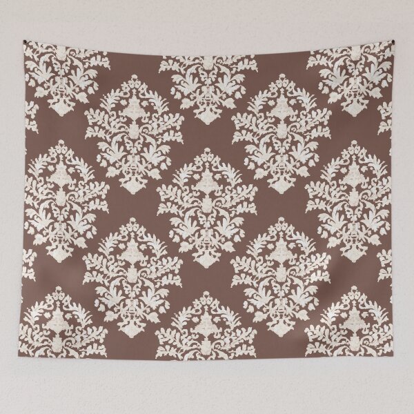 Item preview, Damask in cafe latte designed and sold by penny+florence.