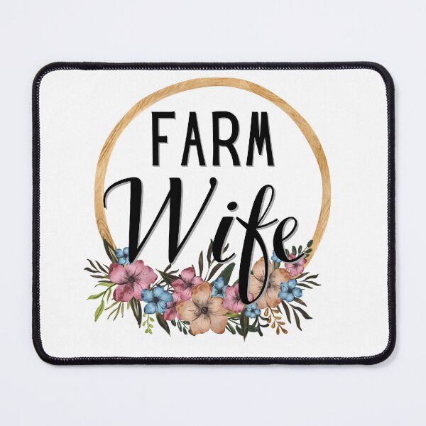 Item preview, Pretty Farm Wife With Flowers designed and sold by AloraDawnEve.