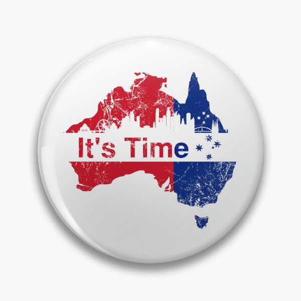 Item preview, Australian Labor Party, Its Time with Melbourne Skyline designed and sold by Manoroma.