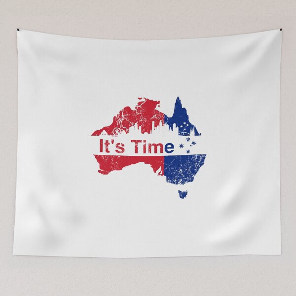 Item preview, Australian Labor Party, Its Time with Melbourne Skyline designed and sold by Manoroma.
