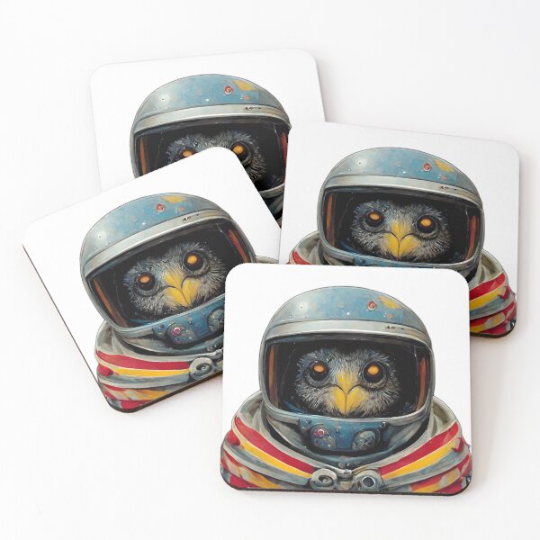 Item preview, Owl astronaut in outer space. designed and sold by Taycasio  Design.