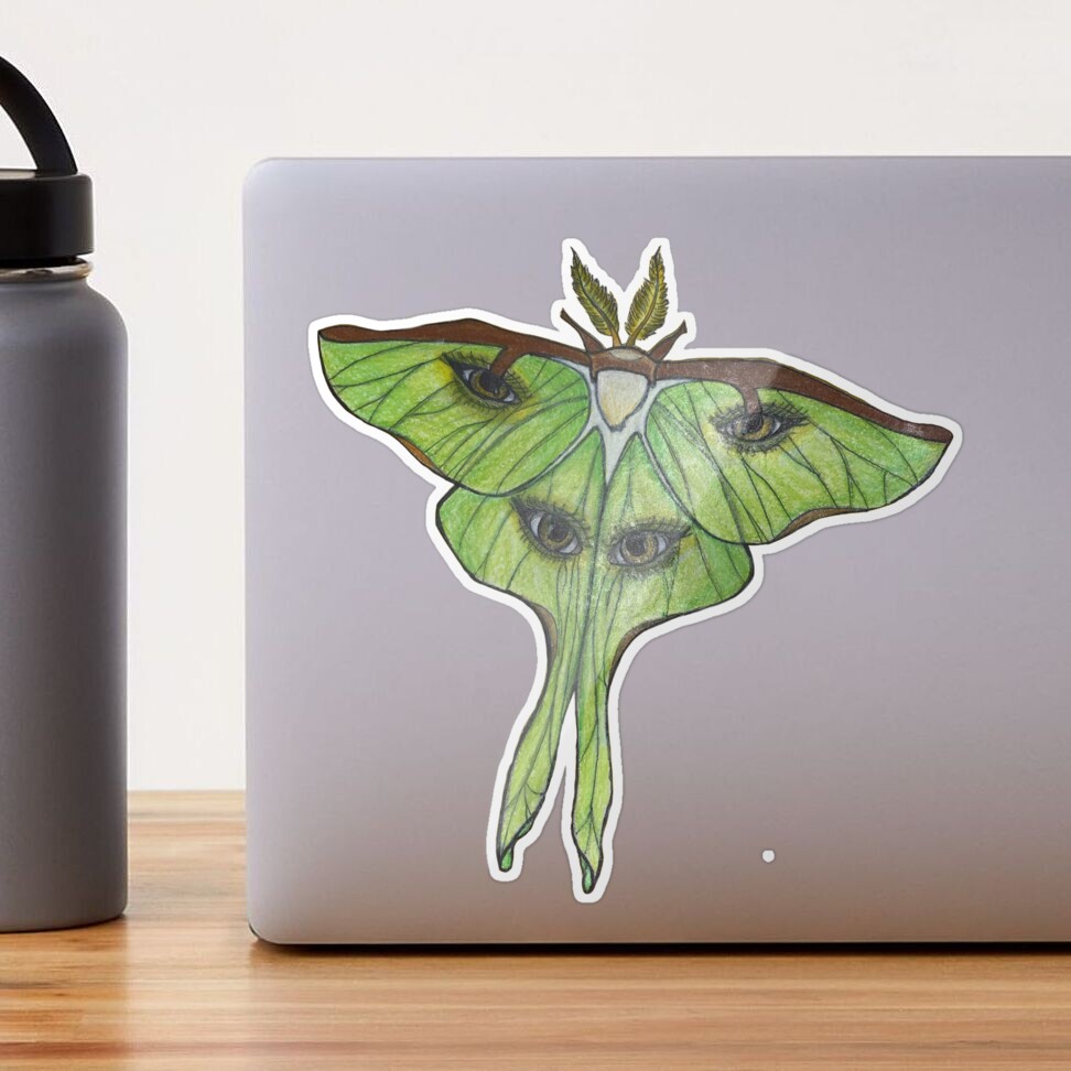 Luna moth sticker — ALPINE AYITA