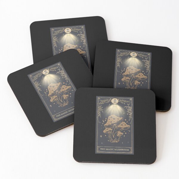 Item preview, Vintage Mushroom Lover Tarot Shower Curtain designed and sold by MagicWolfStar.