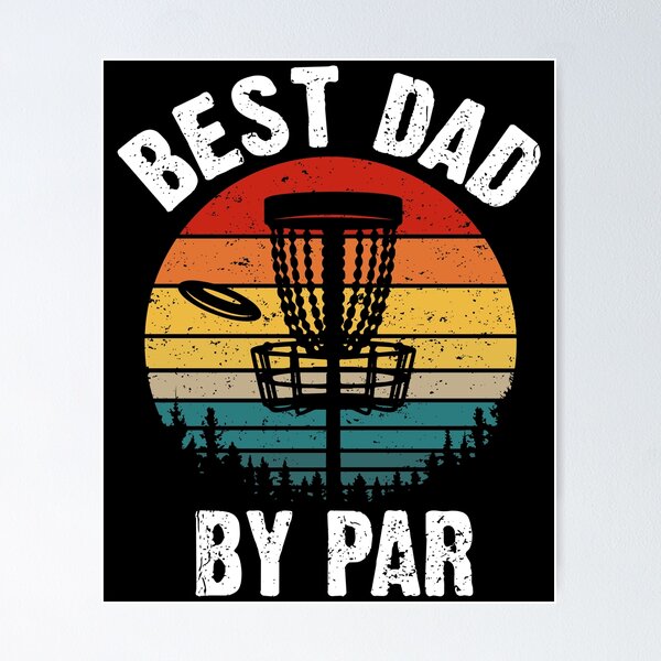 Item preview, Best Dad By Par Flying Disc Frisbee Golf Mens Gift Vintage Shirt designed and sold by Bovtique.