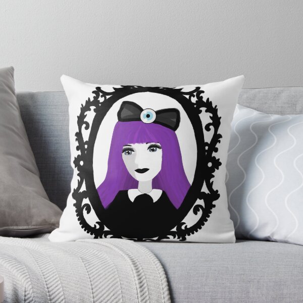 Purple Pastel Goth - Original Throw Pillow