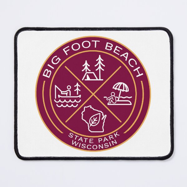 Item preview, Big Foot Beach State Park Heraldic Logo designed and sold by VanyaKar.