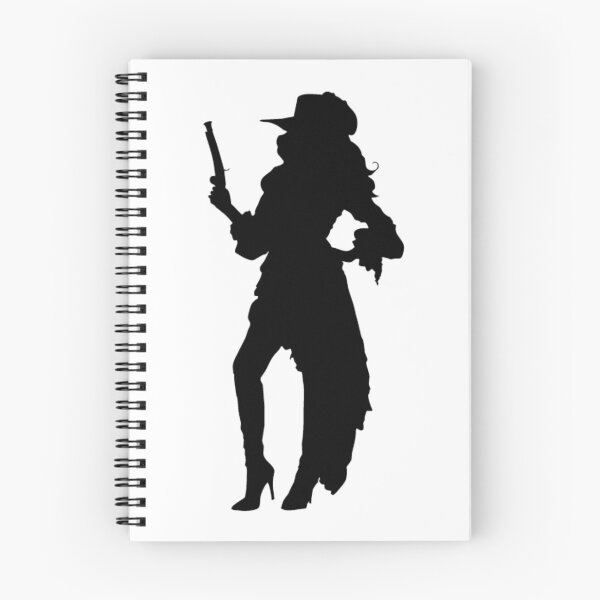 Item preview, Female Caribbean Pirate Silhouette #3 Design designed and sold by Mterry1202.