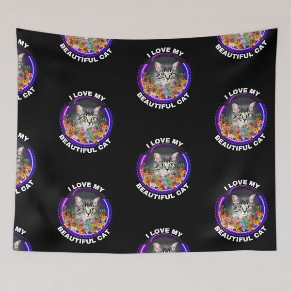 Item preview, I love my Beautiful Cat designed and sold by The Love Quill.
