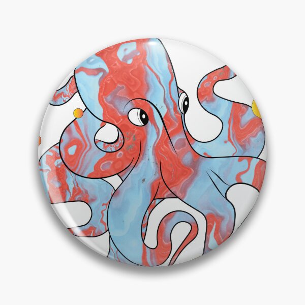 Item preview, Colorful Octopus playing with bubbles designed and sold by atedesigns.
