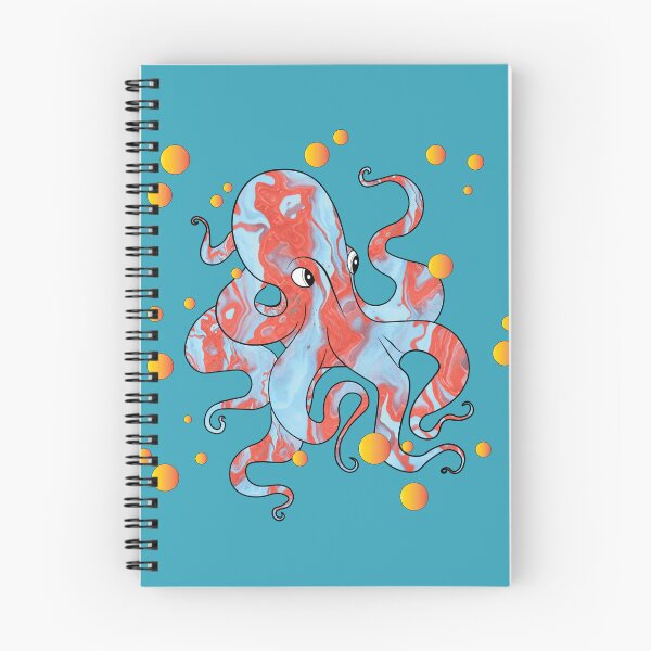 Item preview, Colorful Octopus playing with bubbles designed and sold by atedesigns.