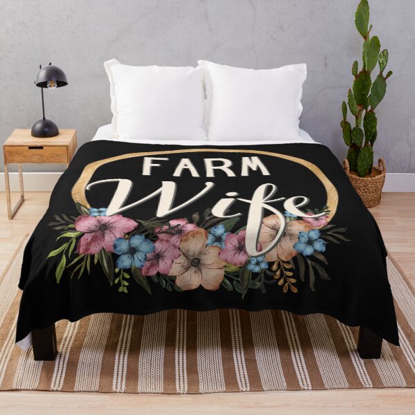 Item preview, Pretty Farm Wife with Flowers designed and sold by AloraDawnEve.