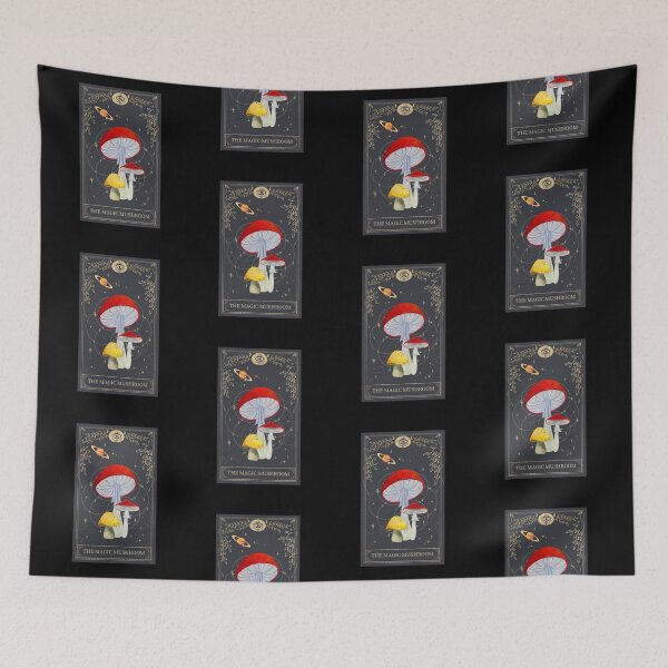 Item preview, Vintage Mushroom Lover Tarot Card Sticker designed and sold by MagicWolfStar.