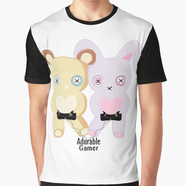 Adorable Gamer ~ Teddy & Bunny Graphic T-Shirt