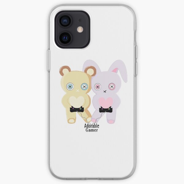 Adorable Gamer ~ Teddy & Bunny iPhone Soft Case