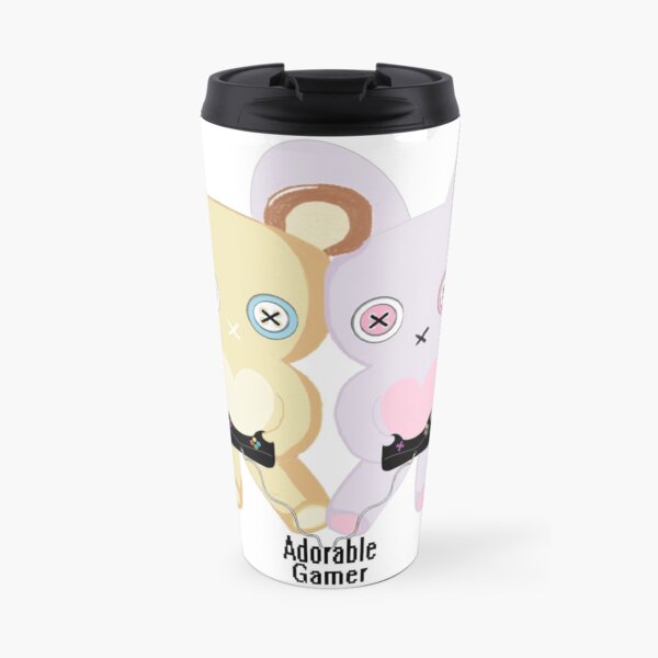 Adorable Gamer ~ Teddy & Bunny Travel Mug