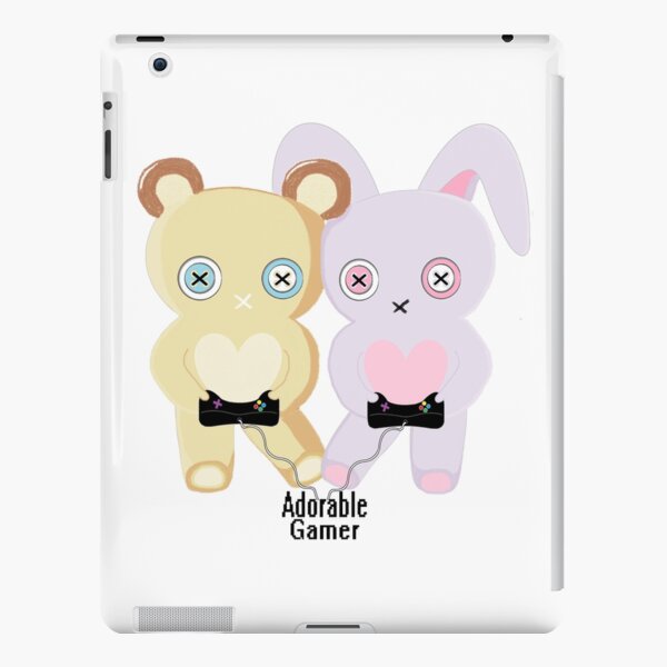 Adorable Gamer ~ Teddy & Bunny iPad Snap Case