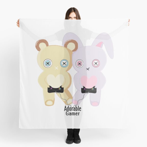 Adorable Gamer ~ Teddy & Bunny Scarf