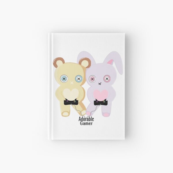Adorable Gamer ~ Teddy & Bunny Hardcover Journal
