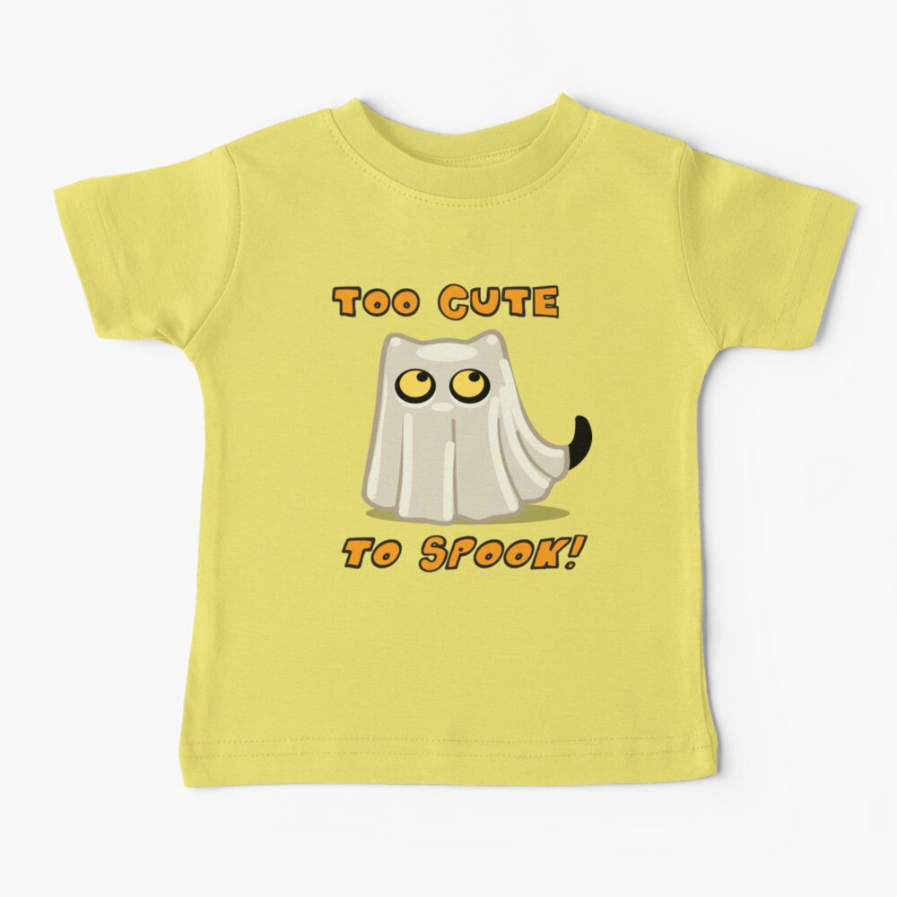 Cute Halloween Ghost Cat for Baby and Kids! Baby T-Shirt
