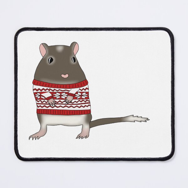 Item preview, Cute brown gerbil wearing christmas jumper designed and sold by Becky-Marie.