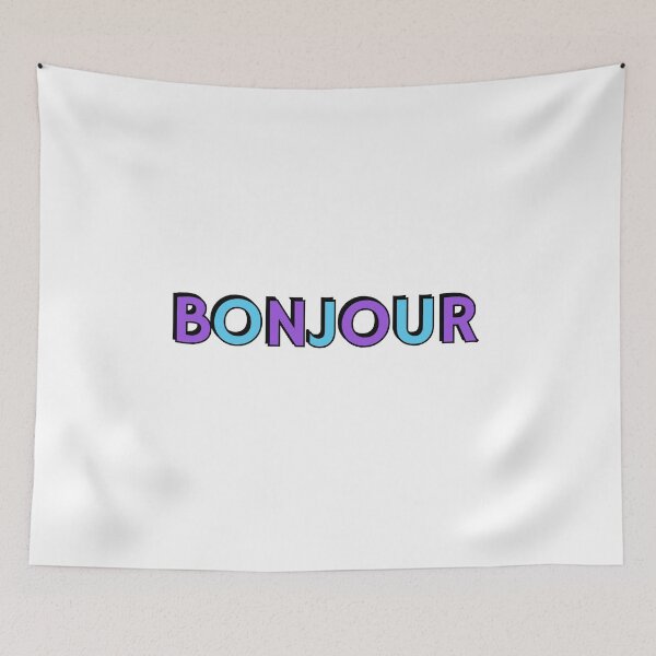 Item preview, BONJOUR - French for good day, good morning designed and sold by Inspirationmotivation.