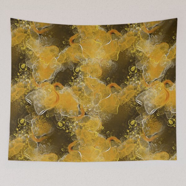 Item preview, Autumn abstract fluid art designed and sold by Mashusha-art.