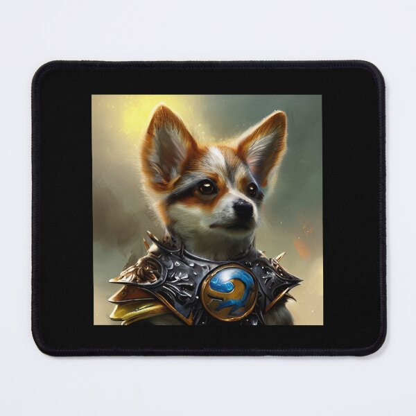 Item preview, AI Generated Art, War Corgi designed and sold by RabbitHoleMI.