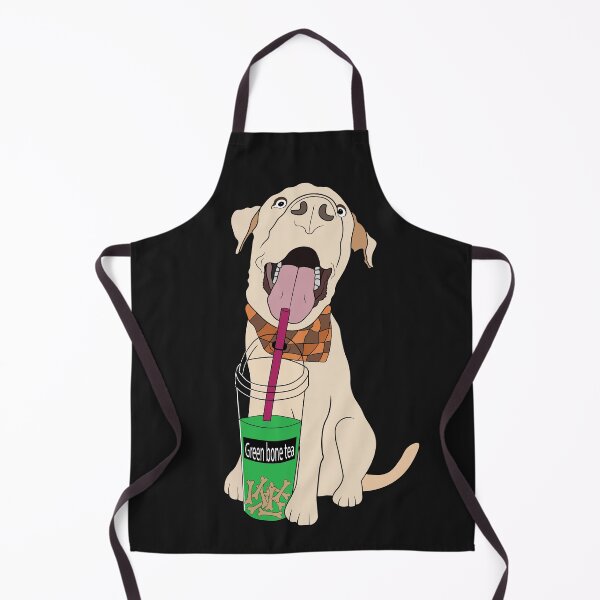 Item preview, Golden Labrador Dog drinking bone tea designed and sold by atedesigns.