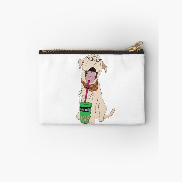 Item preview, Golden Labrador Dog drinking bone tea designed and sold by atedesigns.