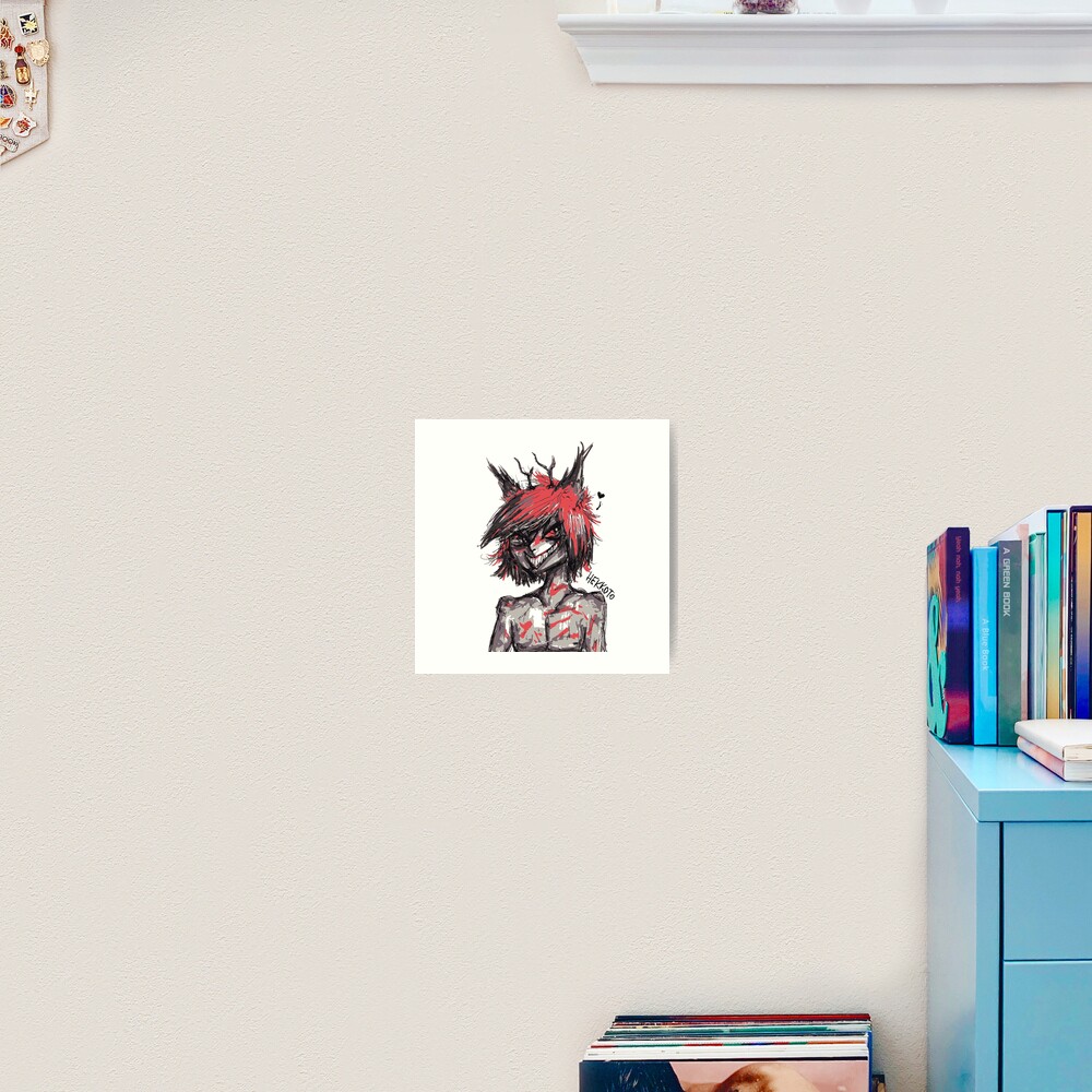 Sexy Alastor Hazbin Hotel Helluva Boss Demon Art Print For Sale By Hekkoto Redbubble