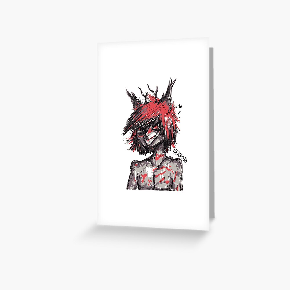 Sexy Alastor Hazbin Hotel Helluva Boss Demon Greeting Card For Sale By Hekkoto Redbubble