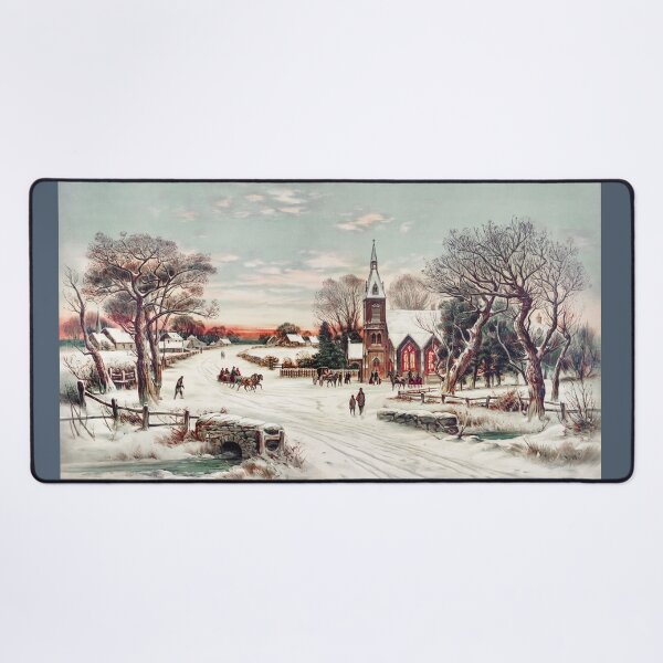 Artikelvorschau, Vintage Heiligabend-Winter-Szene entworfen und verkauft von tomorrowsart.