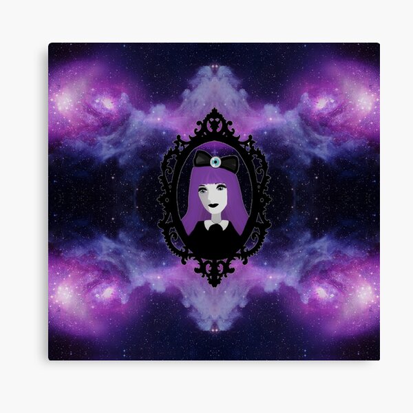 Purple Pastel Goth - Space Canvas Print