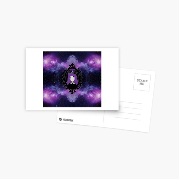 Purple Pastel Goth - Space Postcard