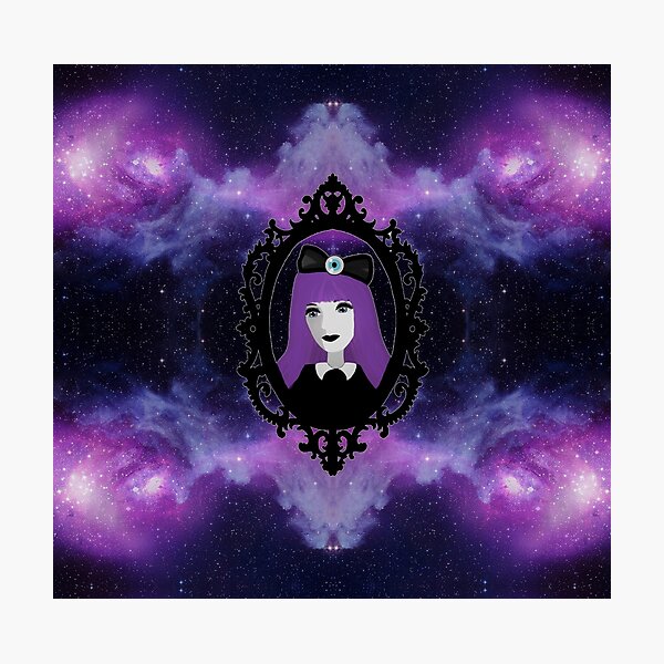 Purple Pastel Goth - Space Photographic Print