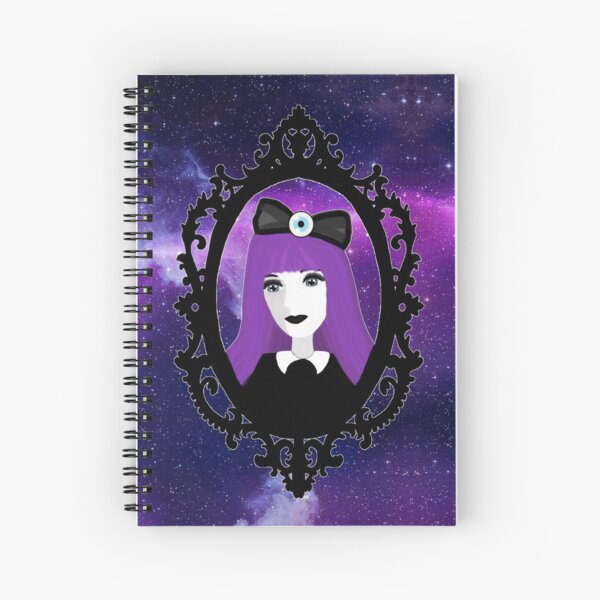Purple Pastel Goth - Space Spiral Notebook