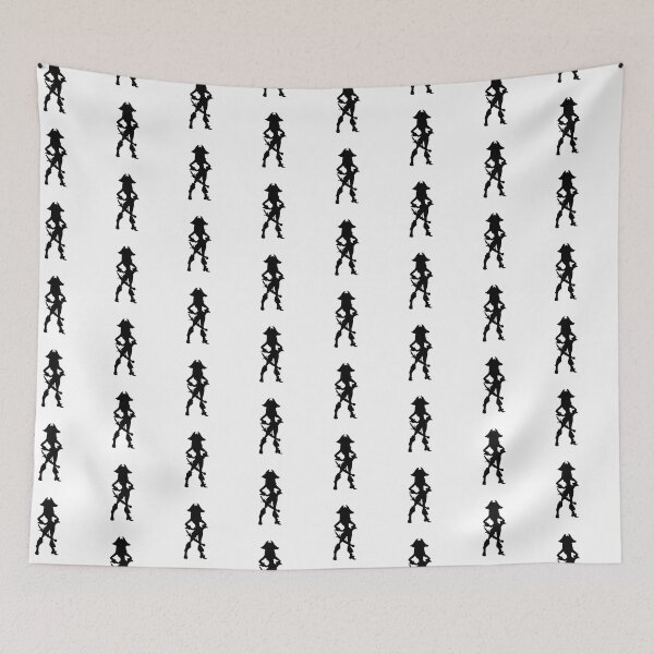 Item preview, Female Caribbean Pirate Silhouette #2 Design designed and sold by Mterry1202.