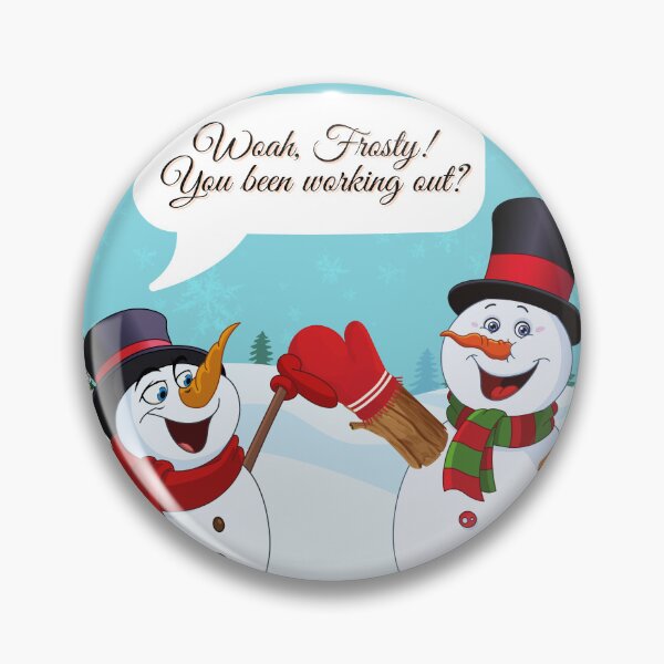 Item preview, Gym Buff Snowman designed and sold by Mandii Pope.