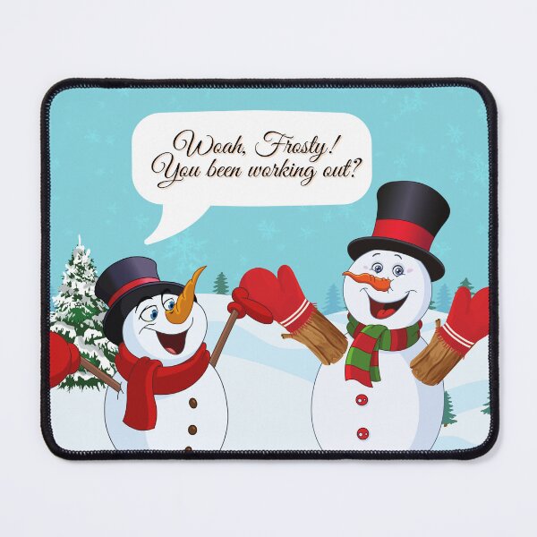 Item preview, Gym Buff Snowman designed and sold by Mandii Pope.