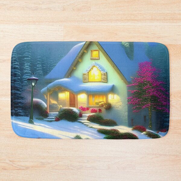 Item preview, Snow Covered Christmas Cottage  designed and sold by pinkal.