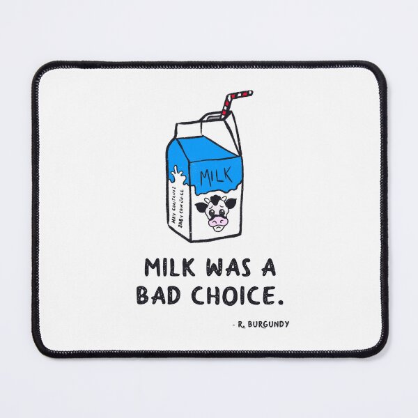 Item preview, Anchorman Ron Burgundy Milk Quote designed and sold by junkandpop.