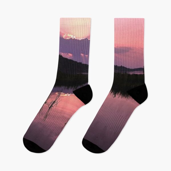 Item preview, Beautiful lavender sunset view from the lake this Sunday  designed and sold by Durgaa D.